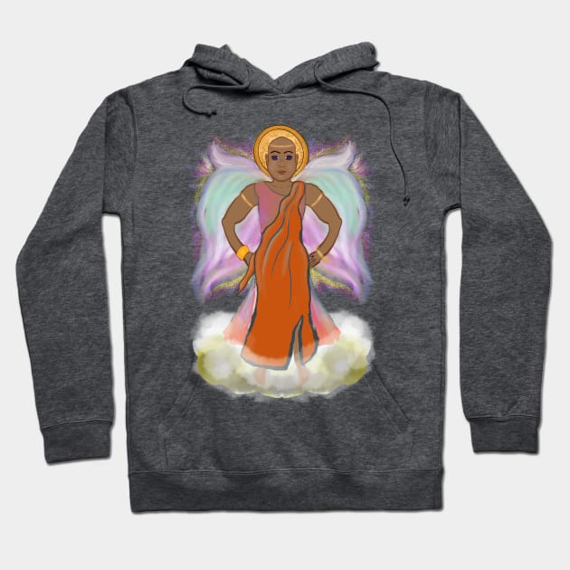 Holy angel in Orange Hoodie by Princess12Toes